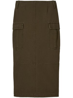 Marc Jacobs cargo-pocket canvas midi skirt - Green