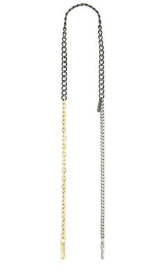 Marc Jacobs Chain Strap in Metallic Gold.