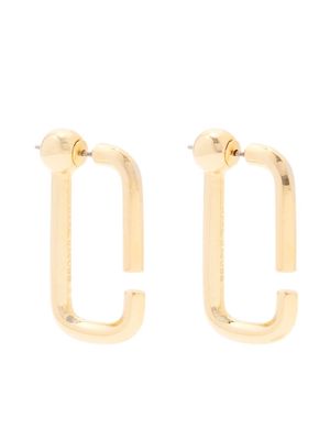 Marc Jacobs chunky flat hoop earrings - Gold