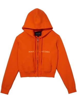 Marc Jacobs cropped zip-front hoodie - Orange