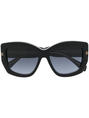 Marc Jacobs Eyewear logo-print oversize-frame sunglasses - Black