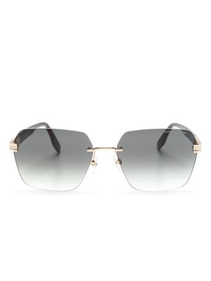 Marc Jacobs Eyewear rimless square-frame sunglasses - Brown