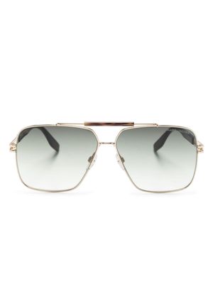 Marc Jacobs Eyewear tortoiseshell-detailed navigator-frame sunglasses - Brown