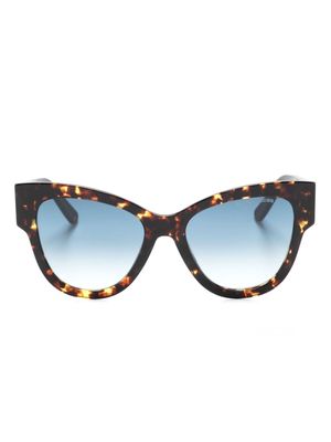 Marc Jacobs Eyewear tortoiseshell-effect cat eye-frame sunglasses - Brown