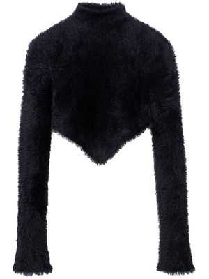 Marc Jacobs Grunge cropped textured jumper - Black