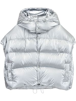 Marc Jacobs hooded puffer gilet - Silver