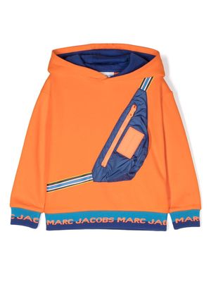 Marc Jacobs Kids 3D bumbag-detail hoodie - Orange