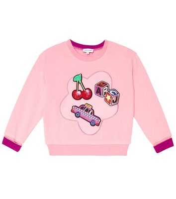 Marc Jacobs Kids Appliquéd cotton sweatshirt