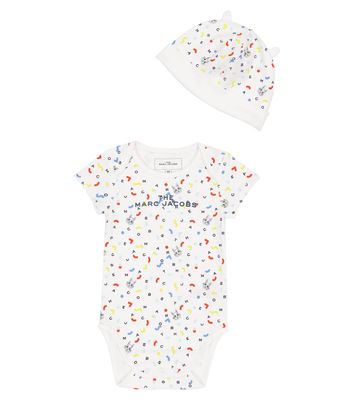 Marc Jacobs Kids Baby jersey bodysuit and hat set