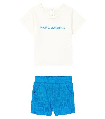 Marc Jacobs Kids Baby logo T-shirt and shorts set