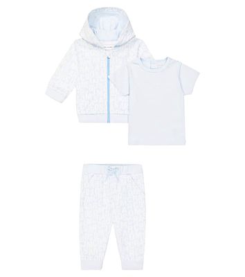 Marc Jacobs Kids Baby logo T-shirt, sweatshirt and sweatpants set