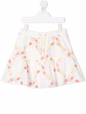 Marc Jacobs Kids broderie-anglaise tiered miniskirt - White
