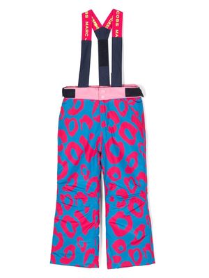 Marc Jacobs Kids cheetah-print ski salopettes - Pink