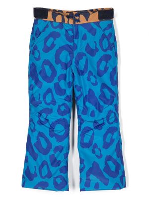 Marc Jacobs Kids Cheetah-print snow trousers - Blue