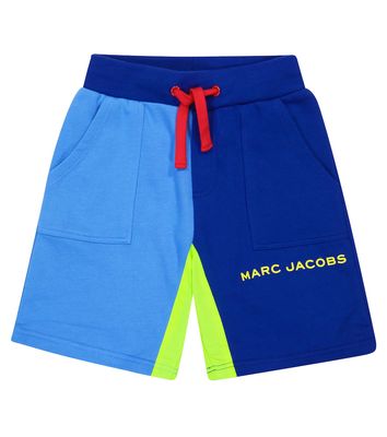 Marc Jacobs Kids Colorblocked cotton jersey shorts