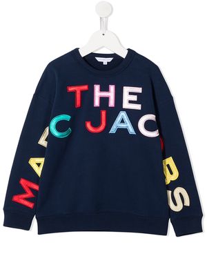 Marc Jacobs Kids colorful logo sweatshirt - Blue