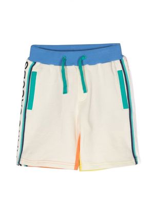Marc Jacobs Kids colour-block logo shorts - Neutrals