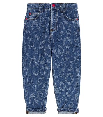 Marc Jacobs Kids Distressed barrel-leg jeans
