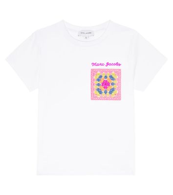 Marc Jacobs Kids Embroidered cotton T-shirt
