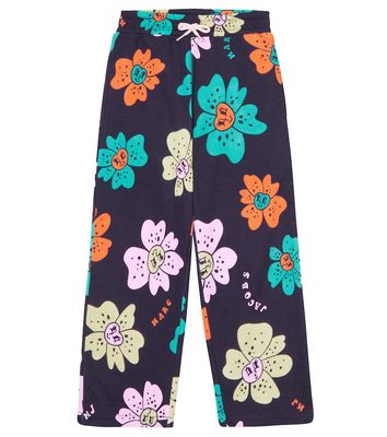 Marc Jacobs Kids Floral cotton pants
