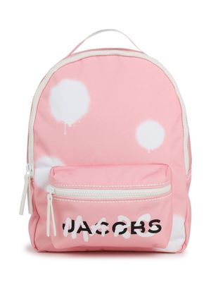 Marc Jacobs Kids graffiti logo-print backpack - Pink