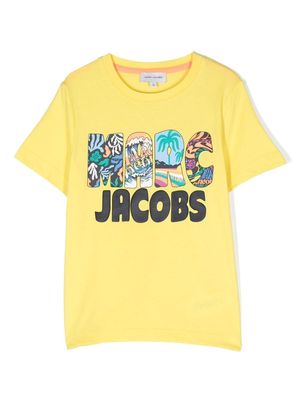Marc Jacobs Kids graphic logo-print T-shirt - Yellow