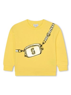 Marc Jacobs Kids graphic-print cotton sweatshirt - Yellow