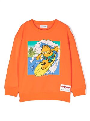 Marc Jacobs Kids graphic-print crew-neck sweatshirt - Orange