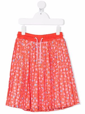 Marc Jacobs Kids heart-print pleated skirt - Red