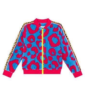 Marc Jacobs Kids Leopard-print cotton-blend track jacket