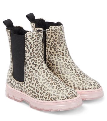 Marc Jacobs Kids Leopard-print leather boots