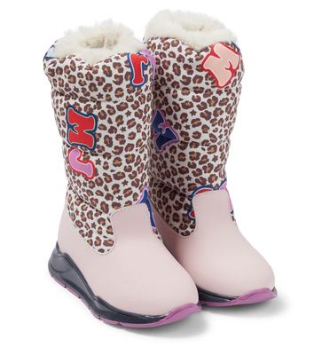 Marc Jacobs Kids Leopard-printed snow boots