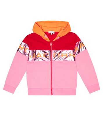 Marc Jacobs Kids Logo colorblocked cotton hoodie