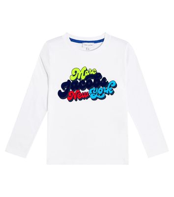 Marc Jacobs Kids Logo cotton jersey top