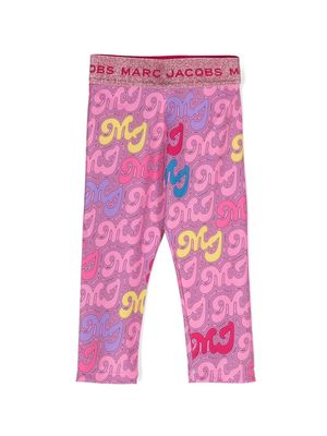 Marc Jacobs Kids logo-motif slim-cut leggings - Pink