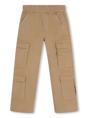 Marc Jacobs Kids logo-patch cargo trousers - Neutrals