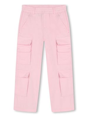 Marc Jacobs Kids logo-patch cargo trousers - Pink