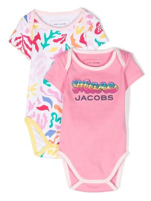 Marc Jacobs Kids logo-print babygrow set - Pink