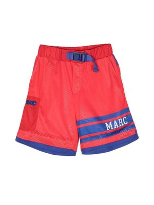 Marc Jacobs Kids logo-print basketball shorts - Red