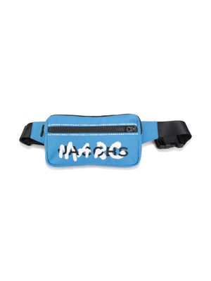 Marc Jacobs Kids logo-print canvas belt bag - Blue