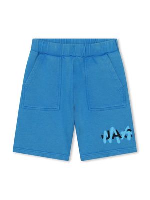 Marc Jacobs Kids logo-print cotton shorts - Blue