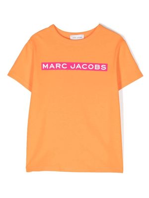 Marc Jacobs Kids logo-print cotton T-shirt - Orange