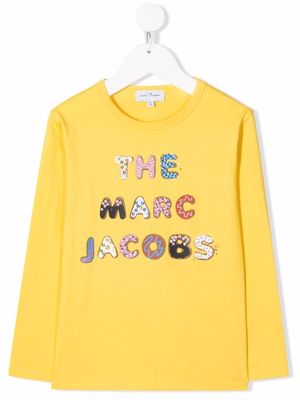 Marc Jacobs Kids logo-print cotton T-Shirt - Yellow