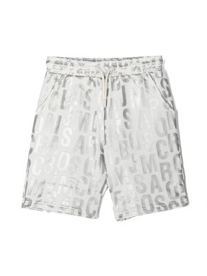 Marc Jacobs Kids logo-print jersey shorts - White