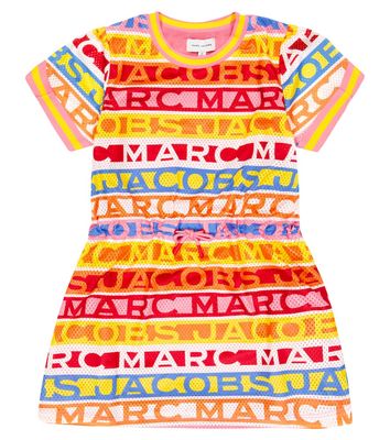 Marc Jacobs Kids Logo-print mesh minidress