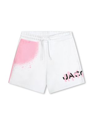 Marc Jacobs Kids logo-print organic cotton-blend shorts - White