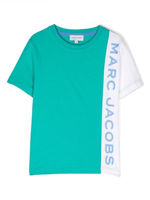 Marc Jacobs Kids logo-print panelled T-Shirt - Green