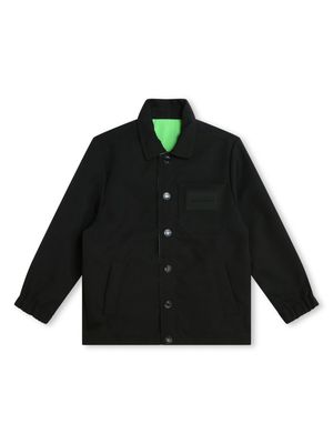 Marc Jacobs Kids logo-print reversible jacket - Black
