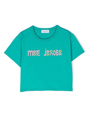 Marc Jacobs Kids logo-print round-neck T-shirt - Green