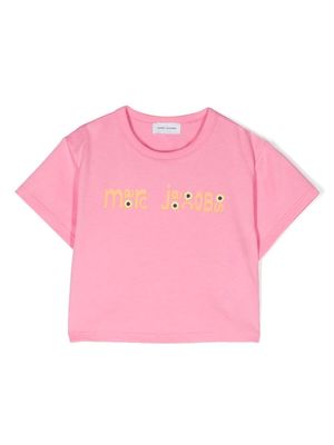Marc Jacobs Kids logo-print round-neck T-shirt - Pink